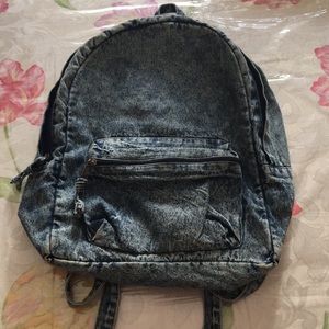 Casual denim backpack!